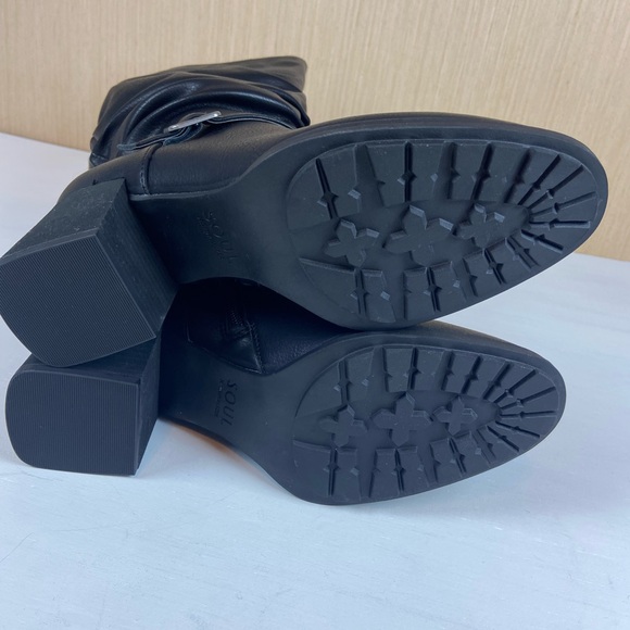 Soul Naturalizer Frost Wide Calf Black Knee High Boots 8.5W Block Heel NEW - Picture 12 of 12